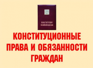 Комплект плакатов "Конституционные права и обязанности граждан" - fgospostavki.ru - Яблоновский