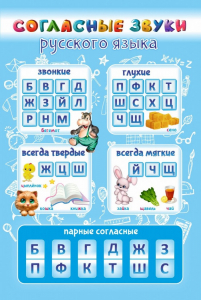 Стенд "Согласные русского языка" - fgospostavki.ru - Яблоновский