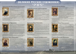 Стенд "Великие русские художники" - fgospostavki.ru - Яблоновский