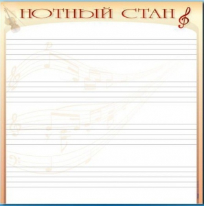 Доска магнитно-маркерная "Нотный стан" - fgospostavki.ru - Яблоновский