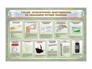 Стенды "Учебно-практическое оборудование по оказанию первой помощи" - fgospostavki.ru - Яблоновский