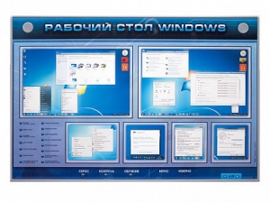 Интерактивный электрифицированный светодинамический стенд "Рабочий стол Windows, начало работы" - fgospostavki.ru - Яблоновский