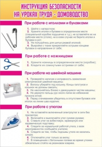 Стенд "Инструкция безопасности на уроках труда №1" - fgospostavki.ru - Яблоновский