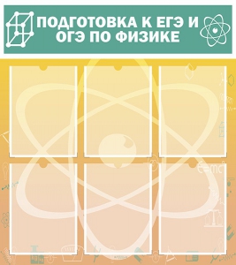 Стенд "Подготовка к ЕГЭ и ОГЭ по физике (6 карманов)" - fgospostavki.ru - Яблоновский