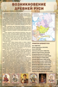 Стенд "Возникновение древней Руси" - fgospostavki.ru - Яблоновский