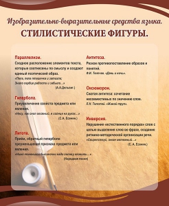 Стенд "Стилистические фигуры" Вариант 2 - fgospostavki.ru - Яблоновский