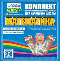Динамические раздаточные пособия. Математика (Эластичные элементы). Умножение и деление, сложение и вычитание. - fgospostavki.ru - Яблоновский