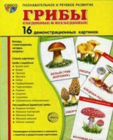 Демонстрационные карточки "Грибы съедобные и не съедобные" - fgospostavki.ru - Яблоновский