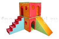 Домик игровой двухэтажный (комплект) - fgospostavki.ru - Яблоновский