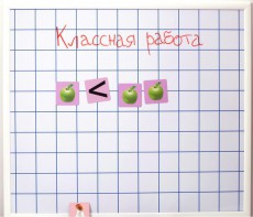 Магнитно-маркерная доска "Клетка" (86 см х 75 см) - fgospostavki.ru - Яблоновский