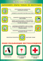 Таблица "Выполняйте опыты только по инструкции" (100х140 сантиметров, винил) - fgospostavki.ru - Яблоновский