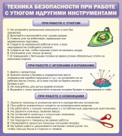 Стенд "Техника безопасности при работе с утюгом" - fgospostavki.ru - Яблоновский