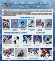 Стенд "Олимпийские зимние виды спорта" - fgospostavki.ru - Яблоновский