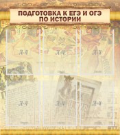 Стенд "Подготовка к ЕГЭ и ОГЭ по истории (6 карманов)" - fgospostavki.ru - Яблоновский